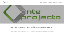Desktop Screenshot of anteprojecto.pt